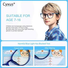 img 2 attached to 👓 Cyxus Blue Light Glasses: Ultimate Eye Protection for Teens & Kids (Ages 7-16)