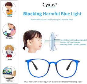 img 3 attached to 👓 Cyxus Blue Light Glasses: Ultimate Eye Protection for Teens & Kids (Ages 7-16)