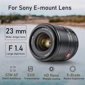 img 3 attached to 📷 VILTROX 23mm F1.4 STM Auto Focus APS-C Prime Lens Portrait AF Lens for Sony E Mount Camera A6500 A6300 A6000 A7RIV A7RIII A7III A7RII A7II A7S A7R