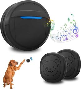 img 4 attached to 🔔 Hopeseily Wireless Doorbell: IP55 Waterproof Dog Bells for Potty Training | 55 Melodies | 5 Volume Levels | LED Flash | Receiver + Transmitter