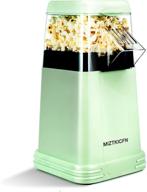 🍿 hot air popper popcorn maker: oil-free, easy to use classic retro electric machine for home movie nights - 3 min fast & 8 cup capacity логотип