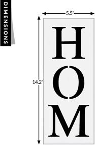 img 2 attached to 🏡 AZDIY Home Sweet Home Sign Stencil Set: Large Vertical Stencils for Porch Sign, Perfect for Holiday Decorating and Chalk Couture - Reusable and Ideal for DIY Wood Painting, Farmhouse Décor & More