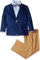 👔 shop the stylish izod boys' 4-piece suit set for dressy occasions logo