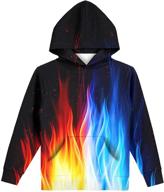 👕 3d printed hooded sweatshirts for kids - unisex boys and girls hoodies with pockets (6-15 years) - hgvoetty logo