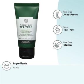 img 1 attached to 🌿 The Body Shop Vegan Mattifying Lotion with Tea Tree - 1.69 fl oz