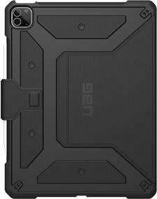 img 3 attached to 📱 URBAN ARMOR GEAR UAG iPad Pro 12.9-inch (5th Gen, 2021) Case - Metropolis Rugged Heavy Duty Protective Cover with Multi-Angle Viewing Stand and Pencil Holder, Black