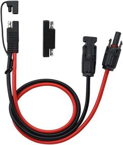 img 4 attached to 🔌 High-Quality CERRXIAN 50cm 10AWG SAE to Male & Female Adapter Cable – Perfect for RV Panel Solar Systems