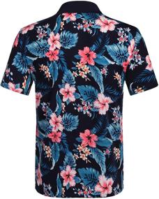 img 3 attached to 🌸 URRU Floral Flower Natural T Shirt: Premium Men's Clothing in Shirts