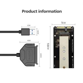 img 2 attached to Перевод на русский язык данного названия продукта: «Портативная плата адаптера для mSATA SSD с USB3 к SATA III Data Cable для удобного использования (ZY603 + S103PCBA)»