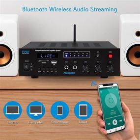 img 1 attached to 🎤 300W Wireless Bluetooth Karaoke Amplifier for Home, Car, Bus Tours - Pyle PFA600BU