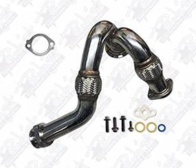 img 2 attached to 🔧 Heavy Duty Y-Pipe Up Pipe and Turbo Install Kit for 2003-2007 Ford 6.0 Powerstroke Diesel F250 F350 F450 Excursion: Complete with Gasket for Enhanced Performance