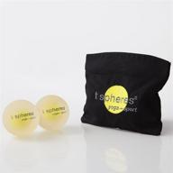 🎾 inner strength aromatherapy infused massage ball set with eucalyptus & lemongrass aroma - 58mm (lacrosse ball size) logo