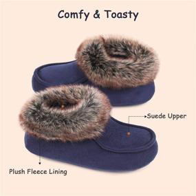 img 1 attached to 🥿 EverFoams Fluffy Collar Little Boys' Slippers Shoes