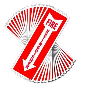 img 4 attached to 🔥 15-Pack Vinyl Fire Extinguisher Stickers: Enhance Your Fire Safety