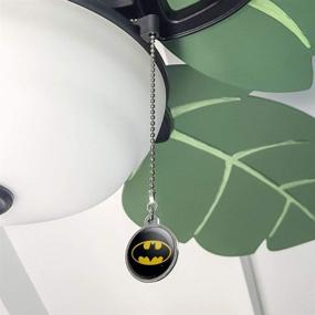 img 2 attached to 🦇 Enhance Your Fan's Style with GRAPHICS & MORE Batman Classic Bat Shield Logo Ceiling Fan and Light Pull Chain!