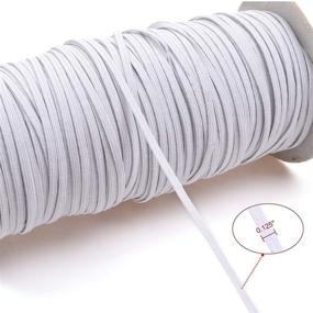 img 2 attached to 🔗 KLOUD City White Elastic Cord: 120-Yards Length, 1/8'' Width, Heavy Stretch Knit - Buy Now!