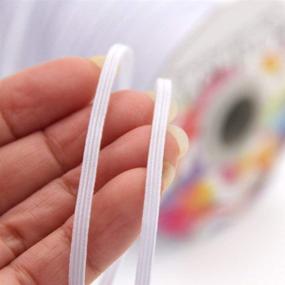 img 1 attached to 🔗 KLOUD City White Elastic Cord: 120-Yards Length, 1/8'' Width, Heavy Stretch Knit - Buy Now!