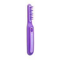 remington dt7432 electric detangling brush - wet or dry tame the mane with brush cover, suitable for adults & kids, batteries included - purple, 1 count logo