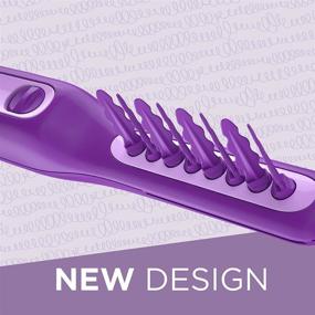 img 3 attached to Remington DT7432 Electric Detangling Brush - Wet or Dry Tame The Mane with Brush Cover, Suitable for Adults & Kids, Batteries Included - Purple, 1 Count