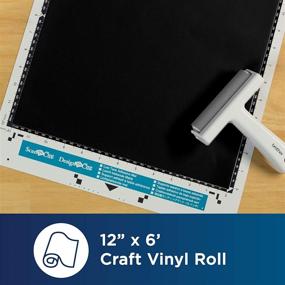 img 3 attached to 🖤 6-Foot Roll of Black Adhesive Craft Vinyl by Brother, CAVINYLBK