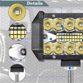 img 3 attached to 🔦Светильники высокой производительности на светодиодах: 4-дюймовые противотуманные фары для внедорожных приключений - водонепроницаемые 60 Вт прожектор/разброс/строб, идеально подходят для ATV, грузовиков, мотоциклов, лодок, тракторов - 2 шт.