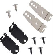 🔧 dishwasher mounting brackets clips replacement for whirlpool, kenmore, and kitchenaid dishwashers 8212560 & 8269145 - includes screws логотип