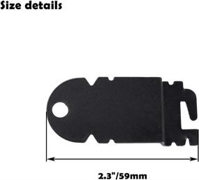 img 2 attached to 🔧 Dishwasher Mounting Brackets Clips Replacement for Whirlpool, Kenmore, and KitchenAid Dishwashers 8212560 & 8269145 - Includes Screws