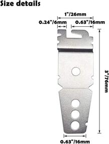 img 1 attached to 🔧 Dishwasher Mounting Brackets Clips Replacement for Whirlpool, Kenmore, and KitchenAid Dishwashers 8212560 & 8269145 - Includes Screws