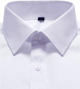 img 3 attached to Alimens Gentle Business Regular Sleeve Men's Clothing in Shirts