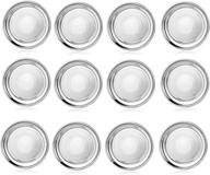 🍽️ king international stainless steel plates – set of 12 round quarter plates for dinner, camping, and kids –18.5 cm stainless steel dishes logo