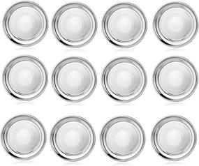 img 4 attached to 🍽️ King International Stainless Steel Plates – Set of 12 Round Quarter Plates for Dinner, Camping, and Kids –18.5 cm Stainless Steel Dishes