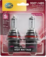 hella 9007 100/80w twin blister high wattage bulbs - powerful and reliable - 2 pack, 12v logo