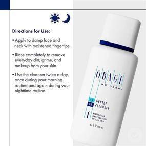 img 3 attached to 🧼 Obagi Nu-Derm Gentle Face Cleanser for Normal to Dry Skin, Daily Facial Cleanser Effectively Removes Dirt, Oil, Makeup, and Impurities, 6.7 Fl Oz