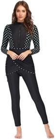 img 2 attached to 👗 Stylish Seafanny Modest Swimsuit Burkini Swimwear for Women's Dresses