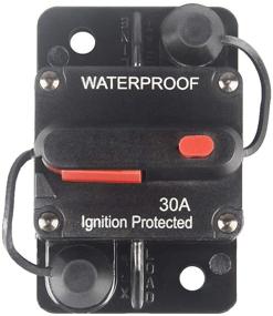 img 4 attached to ⚡️ WOHHOM 30 Amp Manual Reset Circuit Breaker for Car Audio, Marine, RV, Boat - Waterproof Surface Mount, 12V-36V DC, Truck Trolling Motors - 30-300A Resettable Fuse