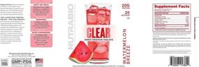 img 1 attached to Clear Whey Protein Isolate by NutraBio - Pure Whey Isolate for Men and Women, Delicious Fruit Flavors – Non-GMO, Zero Lactose – Watermelon Breeze, 20 Servings