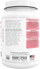 img 2 attached to Clear Whey Protein Isolate by NutraBio - Pure Whey Isolate for Men and Women, Delicious Fruit Flavors – Non-GMO, Zero Lactose – Watermelon Breeze, 20 Servings