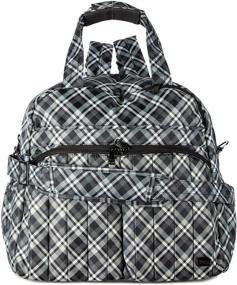 img 4 attached to 👜 Lug Women's Boxer 2 Cross Body Convertible Backpack Crossbody Weekender Bag with Shoe Compartment: Aloha Navy, One Size