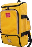 manhattan portage convertible backpack mustard logo