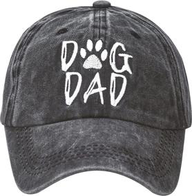 img 2 attached to Dog Dad Baseball Cap for Men - Adjustable Washed Hat for Dog Lovers