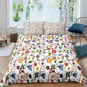 img 4 attached to Feelyou Comforter Bedding Bohemian Arrangement