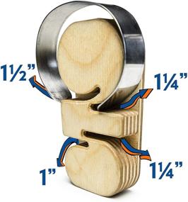 img 2 attached to 🔧 Bastex 4 in 1 Bracelet Bending Jig Tool for Metal Stamping Blank Bracelets - Handmade Wooden Tool, Scratch-Free, Includes Four Different Wrist Sizes