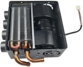 img 4 attached to 🔥 Efficient Auto Underdash Heater Kit: 4 Port Compact 13X Copper Tube + Speed Switch Set for Universal Trucks, Minivans, Excavators, Harvesters, and Tricycles