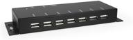 enhance connectivity with coolgear metal 7-port usb 2.0 powered hub for pc-mac logo