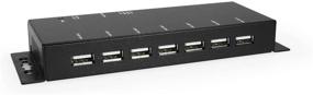 img 4 attached to Enhance Connectivity with Coolgear Metal 7-Port USB 2.0 Powered Hub for PC-MAC