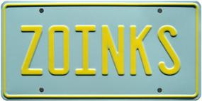 img 2 attached to 🏎️ Metal Stamped License Plate - Celebrity Machines Scooby Doo Zoinks