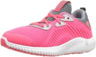 🏃 adidas alphabounce running clear medium girls' shoes: optimal athletic performance logo