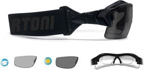 img 3 attached to 🕶️ Bertoni RX Sport Sunglasses Sport Goggles with Optical Clip Adapter - Interchangeable Arms/Strap - cod. 399