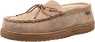 🔥 cozy and classic: old friend moccasin slipper chestnut for ultimate comfort logo