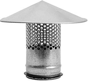 img 3 attached to 8'' Round Roof Rain Cap HVAC Vent – Galvanized Steel, All-Weather Roof Top Vent with Rubber Gasket for Perfect Insulation and Cover